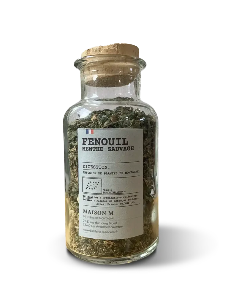 photo de l'infusion Maison M fenouil menthe sauvage