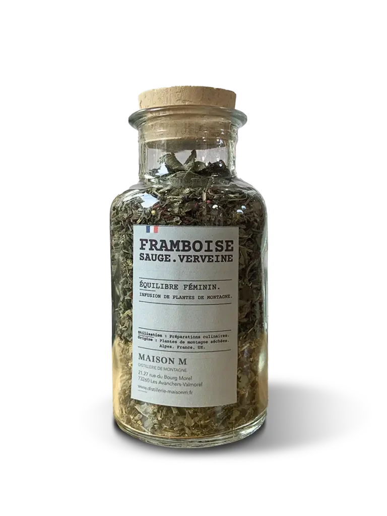 photo de l'infusion Maison M framboise sauge verveine